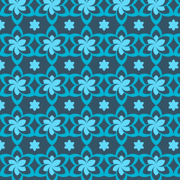 Patrón vectorial floral sin costuras
