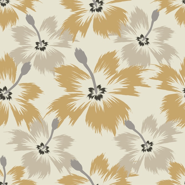patrón vectorial fondo prado abstracto flor textura diseño acuarela moda de verano