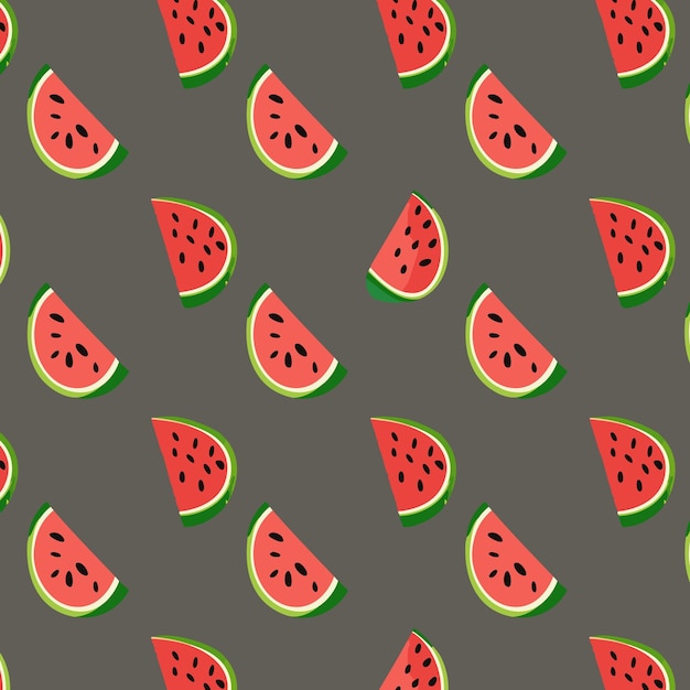 Patrón vectorial de frutas colorido