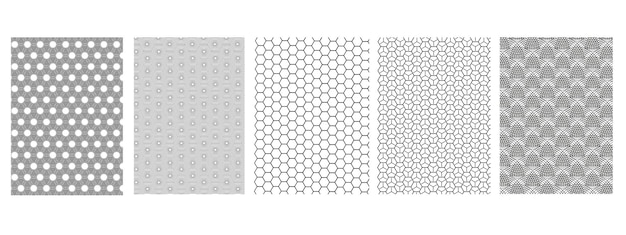 Patrón vectorial geométrico abstracto sin costuras Fondo Colección única de patrones para telas