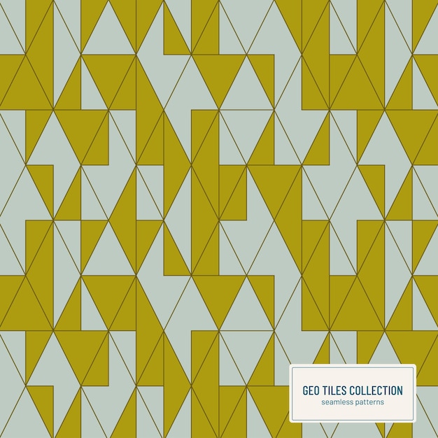 Patrón vectorial geométrico sin costuras inspirado en azulejos antiguos.