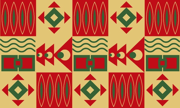 Patrón vectorial geométrico en estilo escandinavo Ilustración de fondo de diseño gráfico