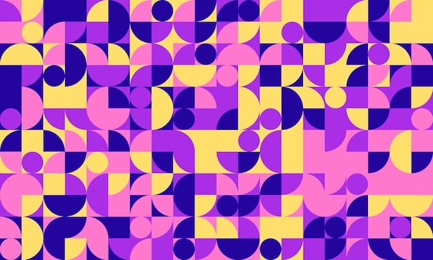 Patrón vectorial geométrico con formas mínimas y diseño sin costuras Ideal para fondos abstractos carteles de moda o impresiones textiles Simplicidad moderna y artística