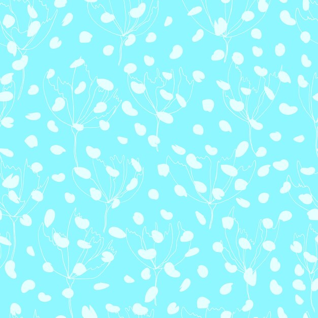 Patrón vectorial simple de puntos, trazos, manchas, manchas, ilustración dibujada a mano, pincel seco, estilo escandinavo, papel tapiz, tela, diseño textil.