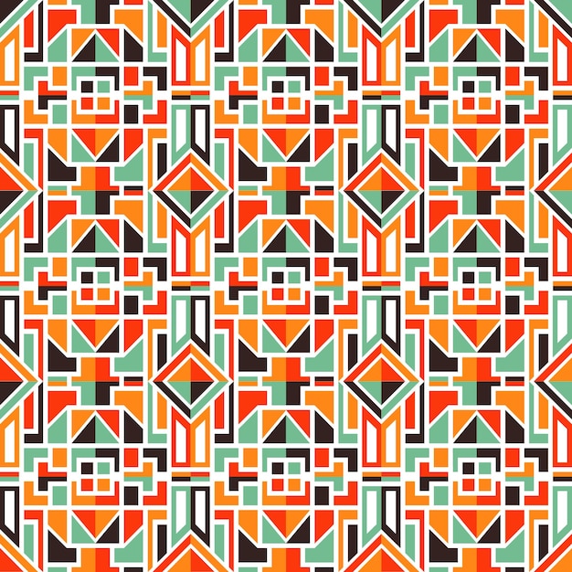 patrón vectorial con tonos verdes negros y rojizos