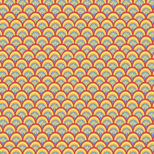 Patrón vectorial tradicional de Batik indonesio