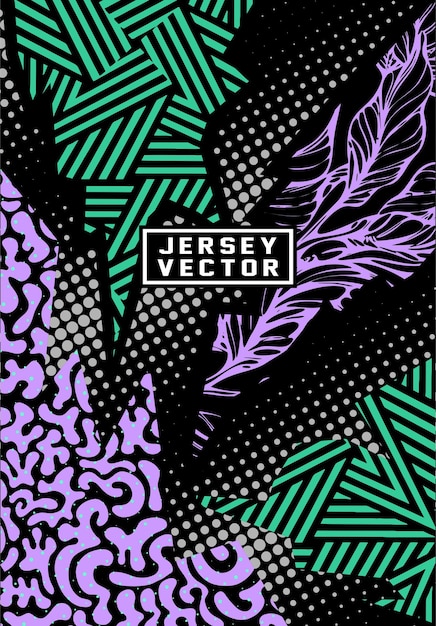 patrón vectorial violeta y medio tono para la sublimación camiseta deportiva
