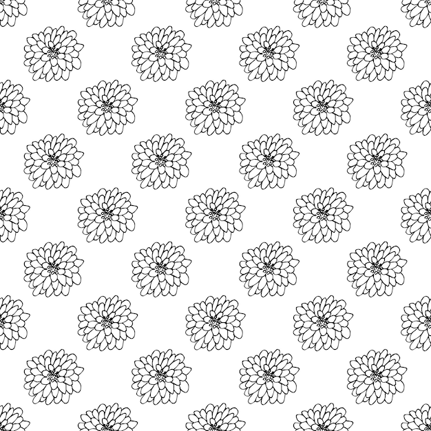 Patrón de verano sin costuras con flores garabateo para impresión decorativa papel de embalaje tarjetas de felicitación papel tapiz y tela