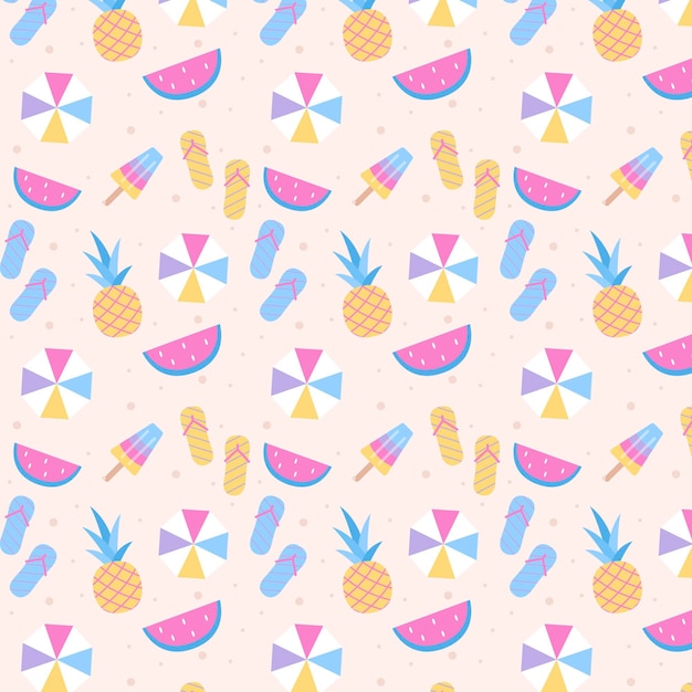 Patrón de verano plano