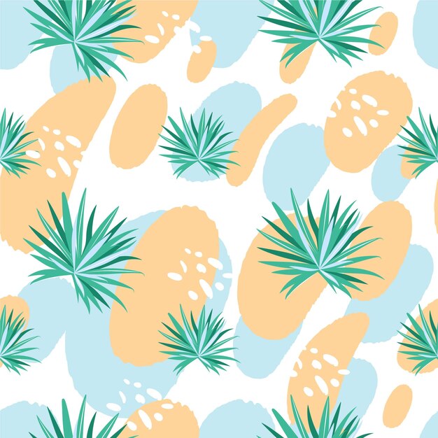patrón de verano tropical inconsútil moderno