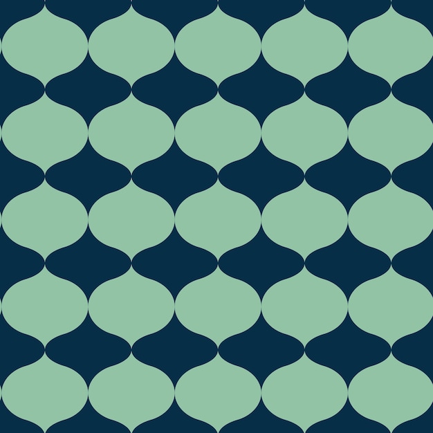 Patrón verde azul abstracto sin costuras vectorial