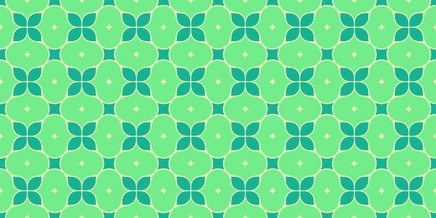 Patrón verde geométrico