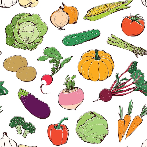 Patrón de las verduras