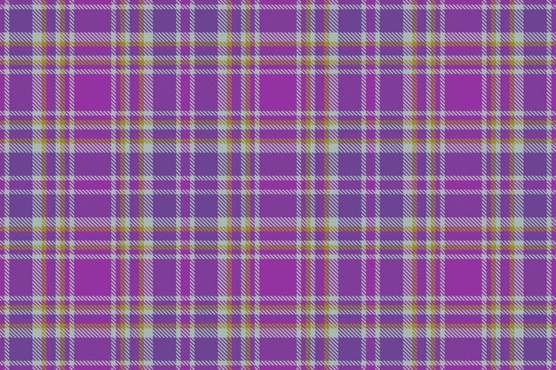 Patrón de verificación sin costuras de fondo de tela textil con una tela escocesa de textura de vector de tartán