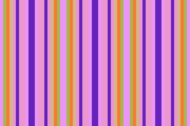 Patrón vertical de tela de rayas textiles sin costuras con un fondo de textura de líneas vectoriales en colores violeta y morado