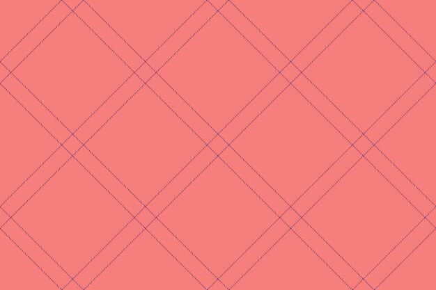 Patrón vibrante fondo sin costuras diseñador textil tartan a cuadros maqueta de tela comprobar la textura vectorial en colores rojo y rosa