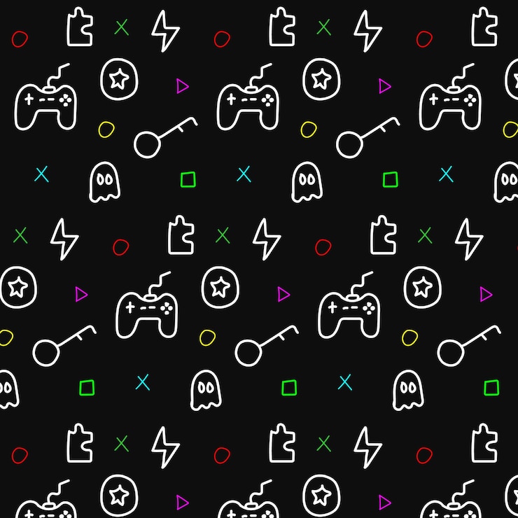 Vector patrón de videojuegos
