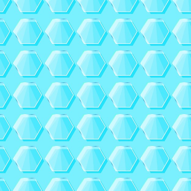patrón de vidrio hexagonal