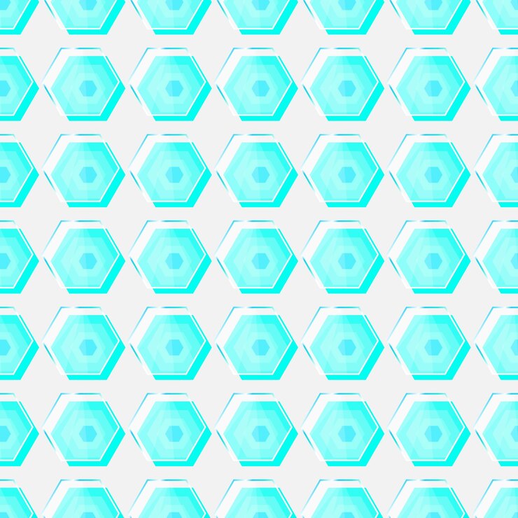Vector patrón de vidrio hexagonal