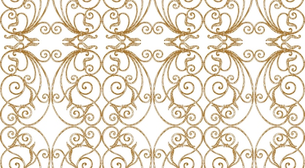 Patrón vintage sin costuras de elementos ornamentados decorativos dibujados a mano vector textil de fondo