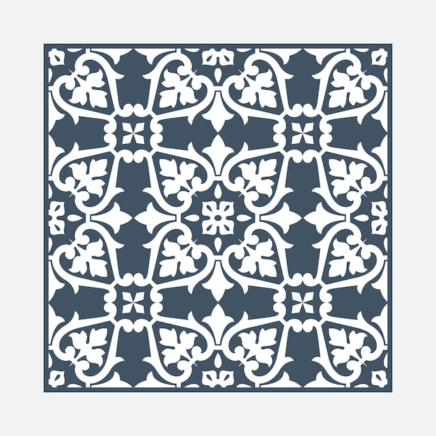 Patrón vintage sin costuras Marco floral moderno con motivo arabesco antiguo Marco floral de lujo