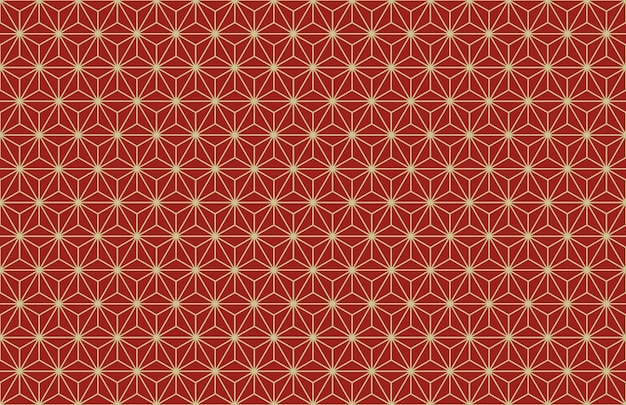 Patrón vintage japonés vector transparente
