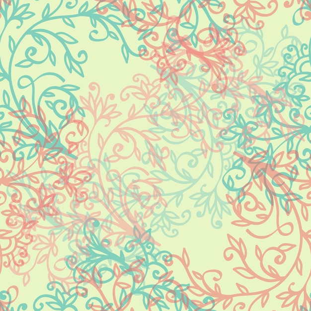 Patrón vintage vector inconsútil
