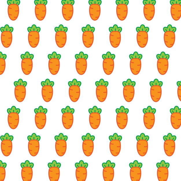 patrón de zanahoria diseño lindo y simple