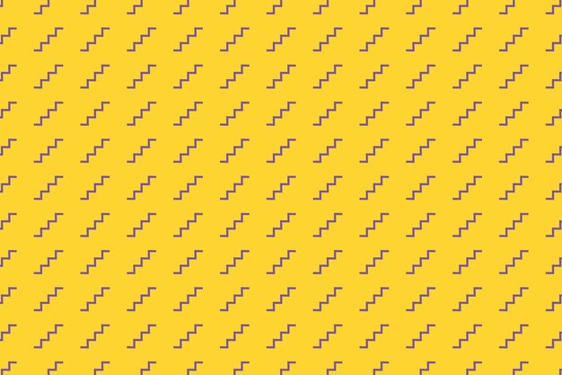 Patrón de zigzag abstracto sobre fondo amarillo