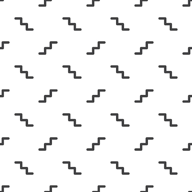 Patrón de zigzag, fondo geométrico abstracto en estilo retro de los años 80, 90. Ilustración geométrica colorida