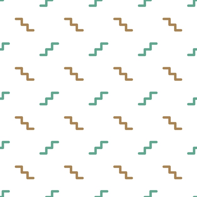 Patrón de zigzag, fondo geométrico abstracto en estilo retro de los años 80, 90. Ilustración geométrica colorida