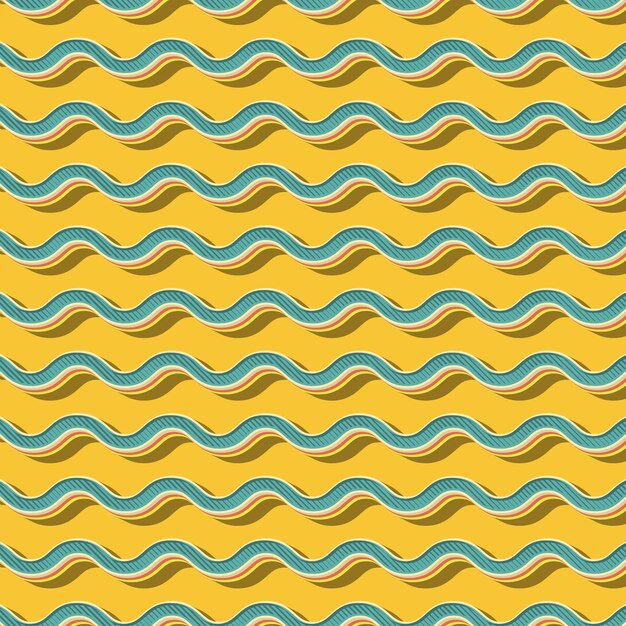 Patrón de zigzag retro, fondo geométrico abstracto en estilo años 80, 90. Ilustración simple geométrica