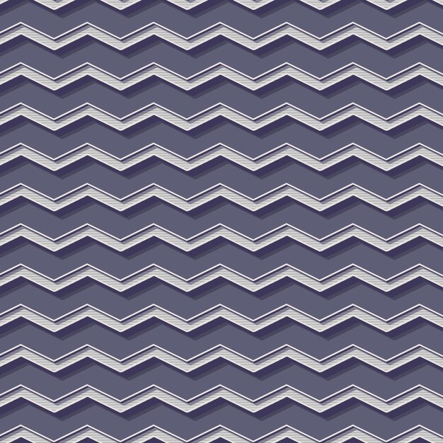 Patrón de zigzag retro, fondo geométrico abstracto en estilo años 80, 90. Ilustración simple geométrica