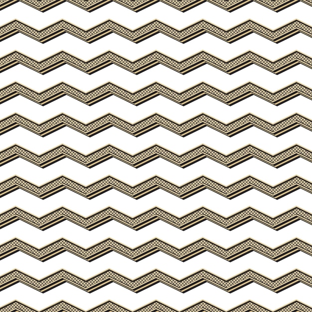 Patrón de zigzag retro, fondo geométrico abstracto en estilo años 80, 90. Ilustración simple geométrica
