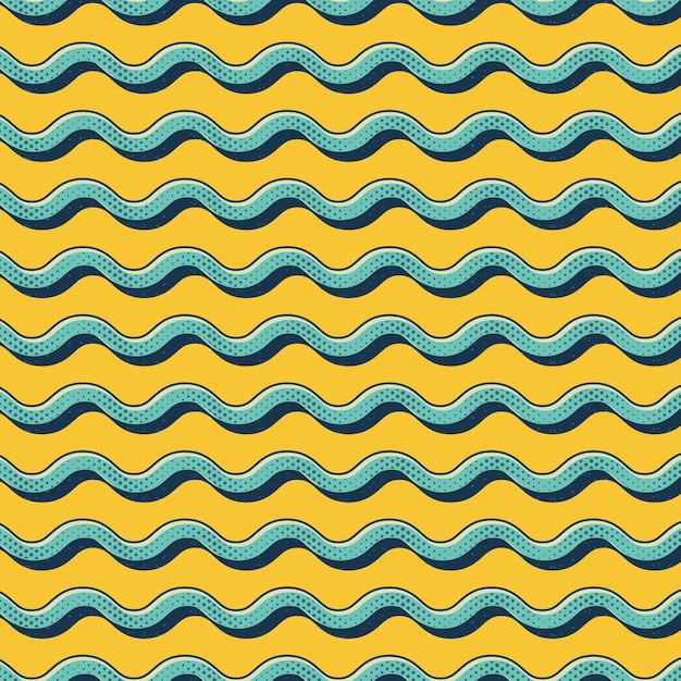 Patrón de zigzag retro, fondo geométrico abstracto en estilo años 80, 90. Ilustración simple geométrica