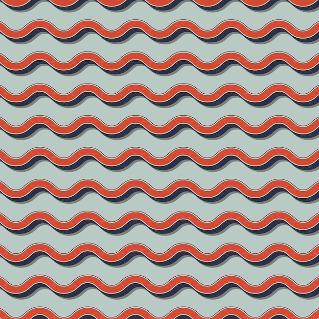 Patrón de zigzag retro, fondo geométrico abstracto en estilo años 80, 90. ilustración simple geométrica