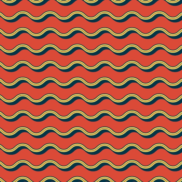 Patrón de zigzag retro, fondo geométrico abstracto en estilo años 80, 90. Ilustración simple geométrica