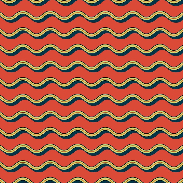 Patrón de zigzag retro, fondo geométrico abstracto en estilo años 80, 90. Ilustración simple geométrica