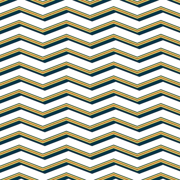 Patrón de zigzag retro, fondo geométrico abstracto en estilo años 80, 90. Ilustración simple geométrica