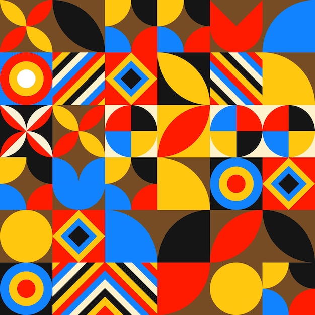 Patrones abstractos geométricos Diseños vectoriales coloridos y modernos para fondos Impresiones Arte digital