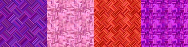 Patrones abstractos en varios colores