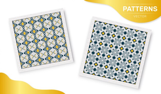 Vector patrones de azulejos