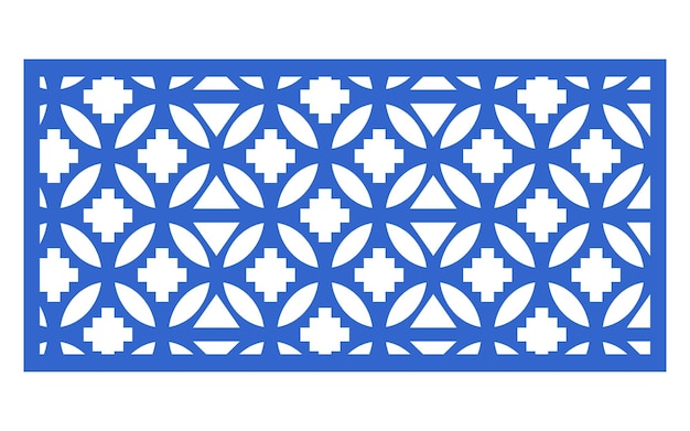 patrones azules con fondo blanco motivos florales y geométricos islámicos para corte láser cnc