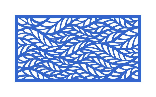 Patrones azules con fondo blanco plantilla floral y geométrica islámica para cnc y corte láser