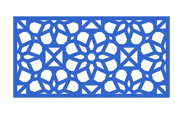 Patrones azules con motivos florales y geométricos islámicos de fondo blanco.