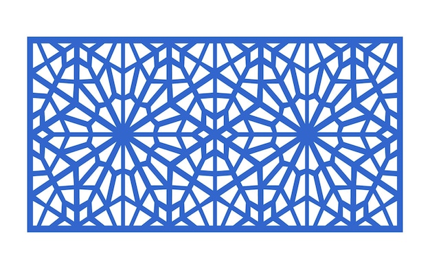 Patrones azules con motivos florales y geométricos islámicos de fondo blanco.