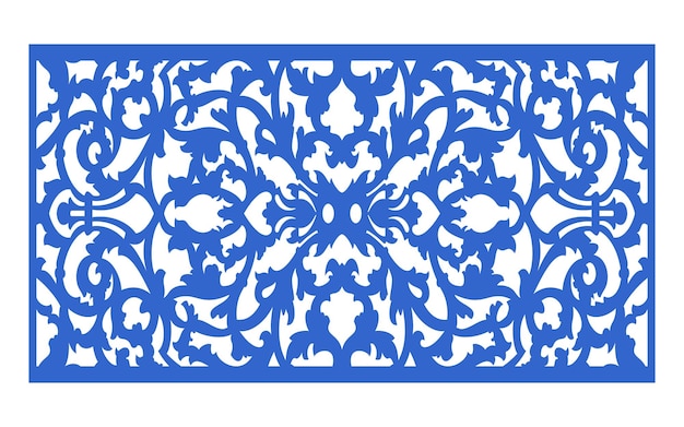 Patrones azules motivos geométricos y florales islámicos para decoración.