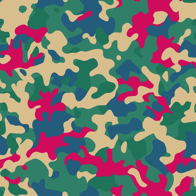 Patrones de camuflaje Diseño de ejército de camuflaje sin costuras.