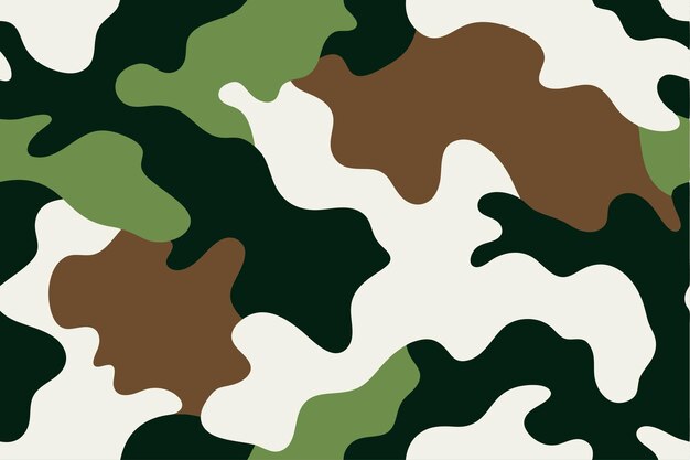 Patrones de camuflaje Ilustración vectorial Clipart de dibujos animados y diseño de arte de líneas