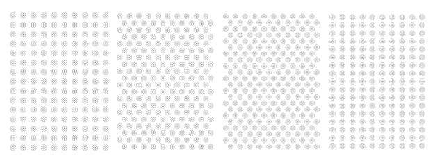Patrones sin costuras con fondos y texturas Impresiones blancas sin fin Texturas para telas